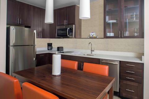 Suite, 1 Bedroom, Non Smoking | Private kitchen | Full-size fridge, microwave, stovetop, dishwasher