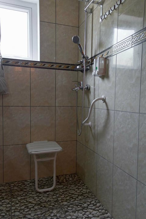 Standard Double Room, Accessible | Bathroom shower