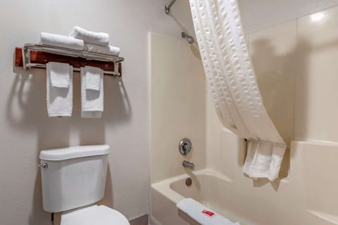 Standard Room, 1 King Bed, Non Smoking | Bathroom | Shower, hair dryer, towels, soap