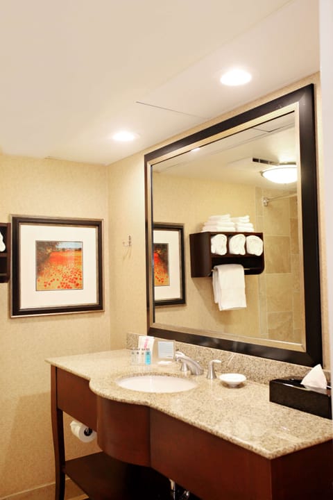 Two queen non smoking | Bathroom | Free toiletries, hair dryer, towels