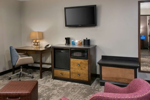 Suite, 1 King Bed, Refrigerator & Microwave | In-room safe, blackout drapes, iron/ironing board