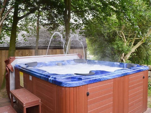 Large Hot Tub which seats 8. Also outside TV
