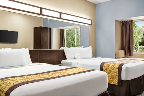 Room, 2 Queen Beds, Smoking | Premium bedding, pillowtop beds, desk, laptop workspace