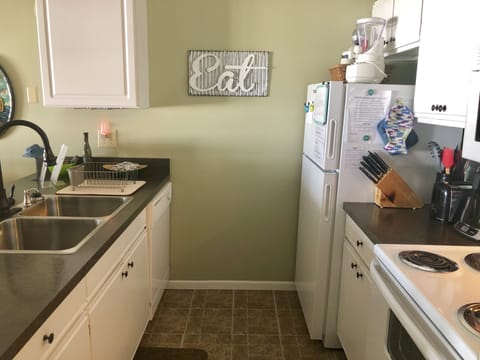 Well-appointed kitchen with everything needed to prepare meals during your stay!