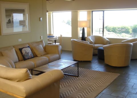 The spacious open living area is perfect for large or small group gatherings.