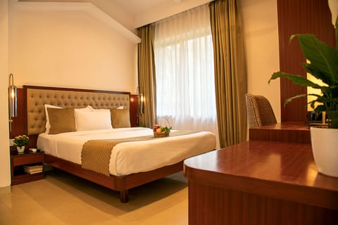 Premium Room with Private Terrace | In-room safe, desk, free WiFi, bed sheets