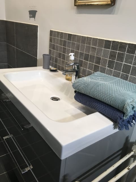 Family Room | Bathroom | Shower, eco-friendly toiletries, hair dryer, towels