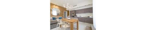 Apartment, 2 Bedrooms (Lux Prestige) | Private kitchen | Highchair