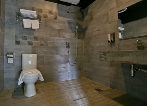 Exclusive Room | Bathroom | Shower, free toiletries, hair dryer, slippers