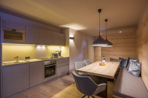 Luxury Apartment, 3 Bedrooms, Sauna (pay 140 EUR cleaning fee at check-in) | Private kitchen | Full-size fridge, microwave, oven, stovetop