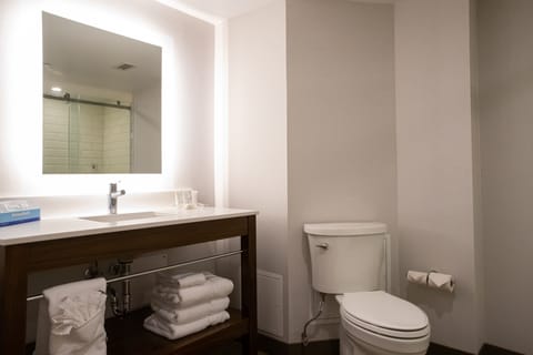 Superior Single Room | Bathroom | Shower, free toiletries, hair dryer, towels
