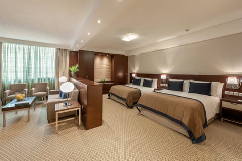Junior Suite, 2 Queen Beds | 1 bedroom, premium bedding, down comforters, minibar