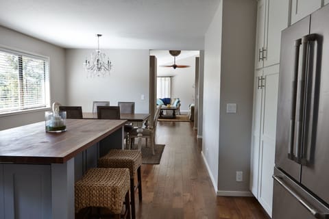 Kitchen looking towards living room