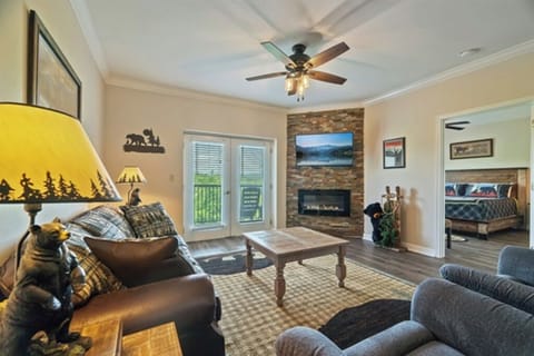 living room with 2 recliners