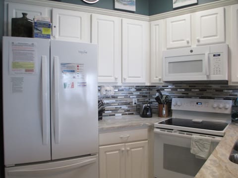 All the cooking utinsils and appliances you will need to make that gourmet meal.