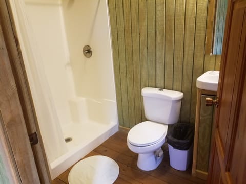 Deluxe Room, 1 King Bed, Ocean View | Bathroom | Shower, towels