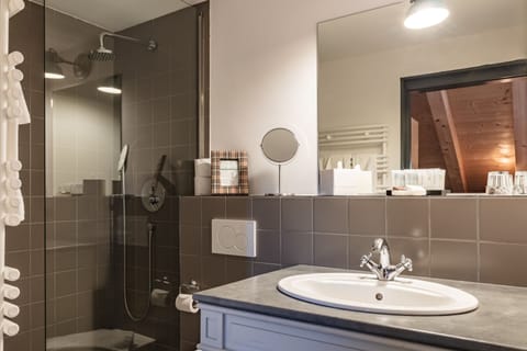 Standard Double Room, Mountain View | Bathroom | Shower, free toiletries, hair dryer, bathrobes