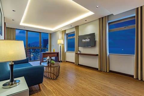 Pavilion Apartment | Living area | Flat-screen TV