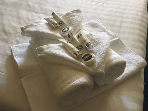 Free toiletries, towels