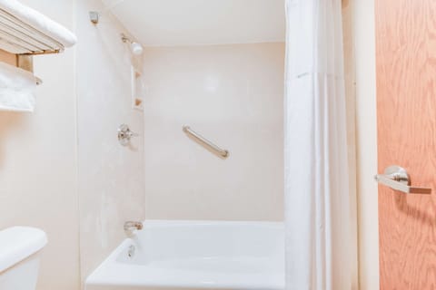 Room, 1 King Bed, Accessible, Non Smoking | Bathroom | Combined shower/tub, free toiletries, hair dryer, towels