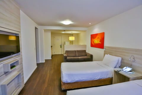 Suite, 2 Twin Beds, Sofabed Non Smoking | In-room safe, blackout drapes, iron/ironing board, free WiFi