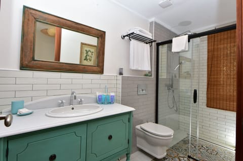 Standard Double Room, Garden View | Bathroom | Shower, free toiletries, hair dryer, slippers