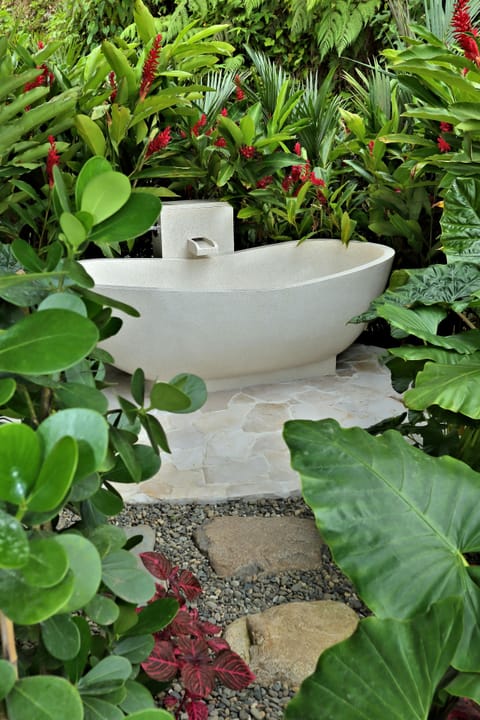 Villa, 1 King Bed, Private Pool, Ocean View | Bathroom | Separate tub and shower, deep soaking tub, free toiletries, hair dryer