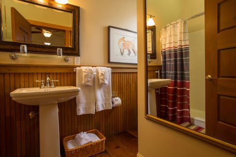 Room, Private Bathroom (#6 Opi's) | Bathroom | Hair dryer, towels, soap, shampoo