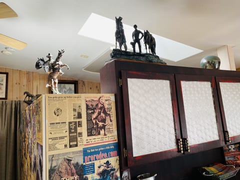 view of fine art of artist J. Shirly Bothum, bedrooms divided but not enclosed