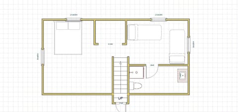 Upstairs floor plan