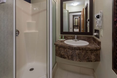 Upgraded, Standard Room, 1 King Bed | Bathroom | Bathtub, designer toiletries, hair dryer, towels