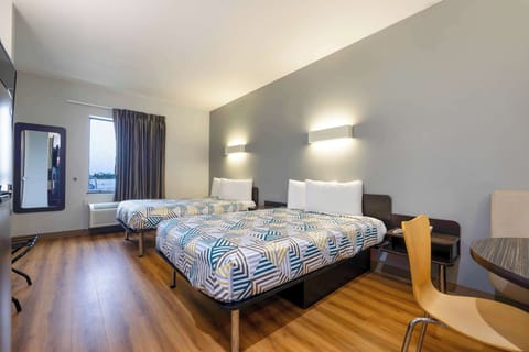 Standard Room, 2 Double Beds, Non Smoking, Refrigerator & Microwave | Free WiFi, bed sheets