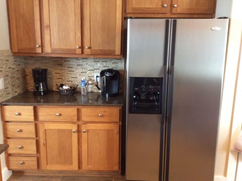 We have regular and Keurig coffee pots.