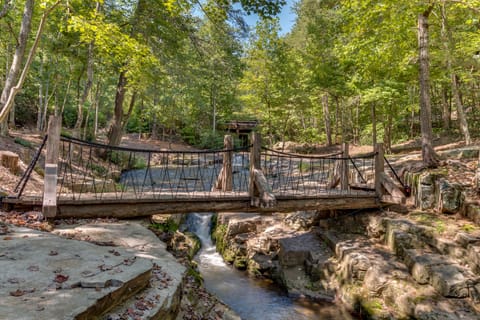 Amazing Bridge over private waterfall and stream!!