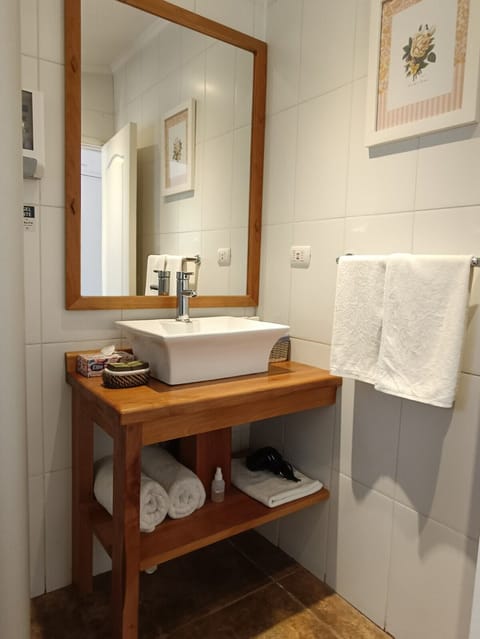 Superior Twin Room, Terrace, Garden View | Bathroom | Shower, free toiletries, hair dryer, towels