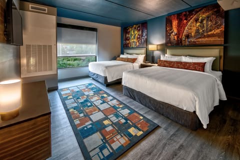 Standard Room, 2 Queen Beds | Premium bedding, desk, laptop workspace, blackout drapes