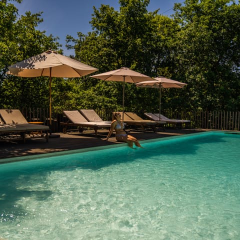 Indoor pool, seasonal outdoor pool, sun loungers