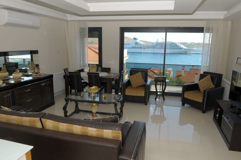 Comfort Suite, 2 Bedrooms, Sea Facing | Living room | LCD TV