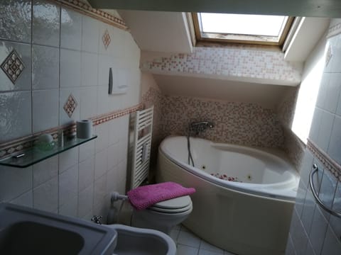 Studio | Bathroom | Shower, free toiletries, hair dryer, bidet