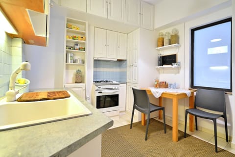 Apartment, 2 Bedrooms, City View | Private kitchen | Full-size fridge, microwave, oven, stovetop