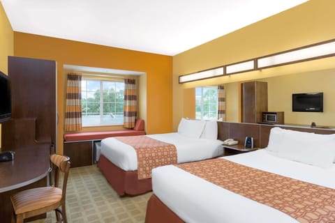 Standard Room, 2 Queen Beds | In-room safe, blackout drapes, free WiFi, bed sheets