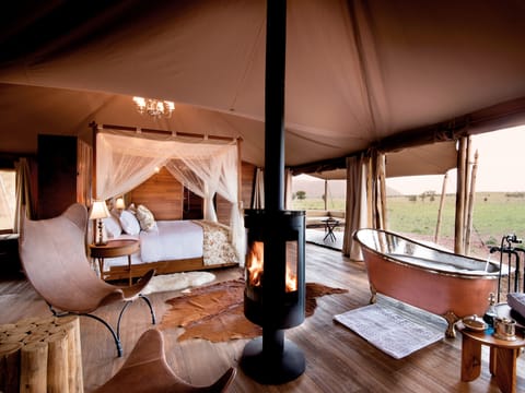 Luxury Tent | Egyptian cotton sheets, premium bedding, down comforters, free minibar