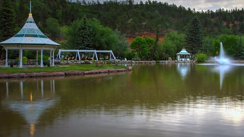 Trout Lake in village