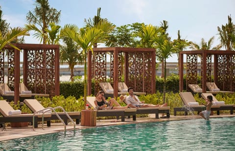 Indoor pool, outdoor pool, open 7:00 AM to 10:00 PM, free cabanas