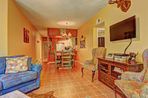 Open living/ dining area