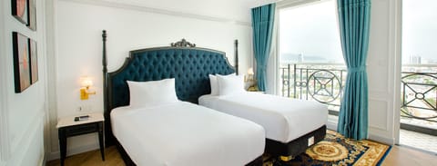 Superior Twin Room, City View | Premium bedding, minibar, in-room safe, desk