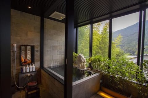 Standard Room, Non Smoking, Mountain View 2F open-air bath+Private Room Meal+Rental Kimono | Balcony view