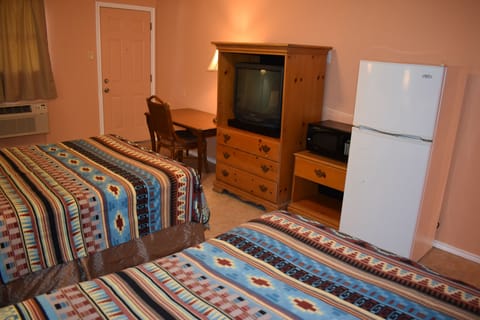 Standard Double Room, 2 Queen Beds, Smoking | Premium bedding, desk, blackout drapes, free WiFi