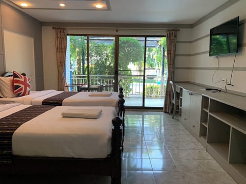 Superior Pool View Twin Room | Premium bedding, desk, free WiFi, bed sheets