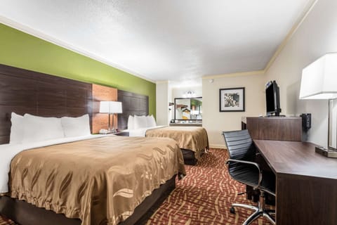 Standard Room, 2 Queen Beds, Non Smoking | Premium bedding, desk, iron/ironing board, free WiFi